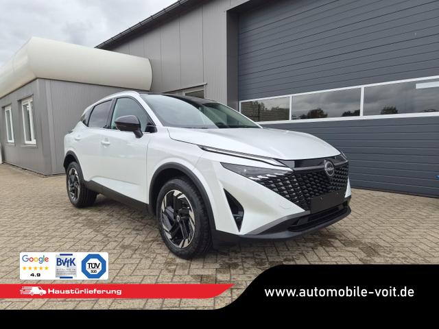 Nissan Qashqai - 1.3 DIG-T MHEV 158 PS X-Tronic N-Connecta Teil-Leder PanoGlasdach Klimaautomatik Sitzheizung Lenkradheizung Navi ACC PDC v+h 360&deg;Kamera DAB Bluetooth Touchscreen Apple CarPlay Android Auto 18"LM