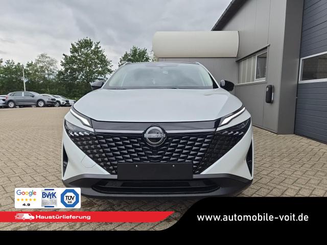 Nissan Qashqai 1.3 DIG-T MHEV 158 PS X-Tronic N-Connecta Teil-Leder PanoGlasdach Klimaautomatik Sitzheizung Lenkradheizung Navi ACC PDC v+h 360&deg;Kamera DAB Bluetooth Touchscreen Apple CarPlay Android Auto 18"LM 
