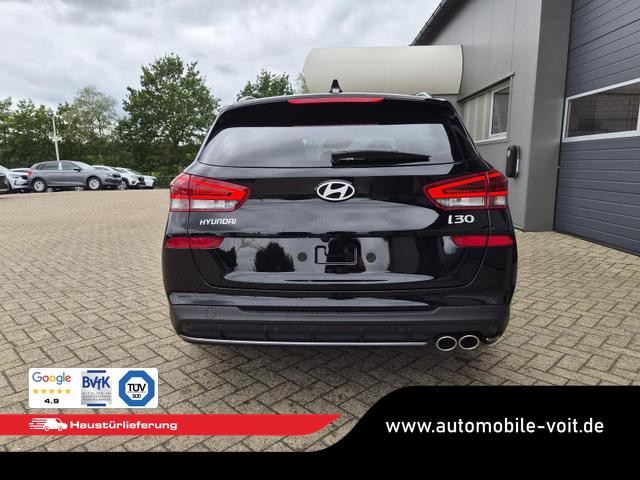 Hyundai i30 Kombi 1.6 T-GDI 150PS Automatik N-Line Sitzheizung Lenkradheizung Klimaautomatik Navi 10,3"-Touchscreen Bluelink Apple CarPlay + Android Auto PDC v+h R&uuml;ckf.Kamera 18-LM 