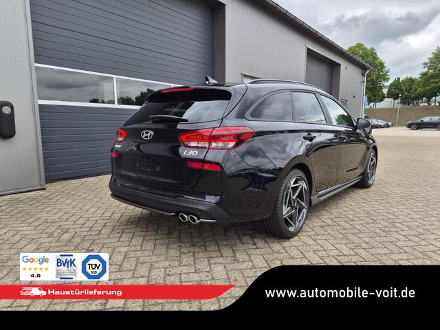 Hyundai i30 Kombi 1.6 T-GDI 150PS Automatik N-Line Sitzheizung Lenkradheizung Klimaautomatik Navi 10,3"-Touchscreen Bluelink Apple CarPlay + Android Auto PDC v+h R&uuml;ckf.Kamera 18-LM 