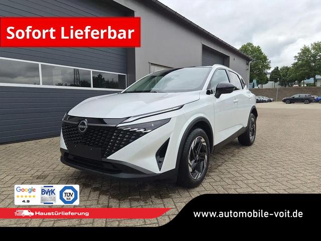 Nissan Qashqai - 1.3 DIG-T MHEV 158 PS X-Tronic N-Connecta Teil-Leder PanoGlasdach Klimaautomatik Sitzheizung Lenkradheizung Navi ACC PDC v+h 360&deg;Kamera DAB Bluetooth Touchscreen Apple CarPlay Android Auto 18"LM