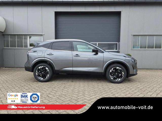 Nissan Qashqai 1.3 DIG-T MHEV 158 PS X-Tronic N-Connecta Teil-Leder PanoGlasdach Klimaautomatik Sitzheizung Lenkradheizung Navi ACC PDC v+h 360&deg;Kamera DAB Bluetooth Touchscreen Apple CarPlay Android Auto 18"LM 