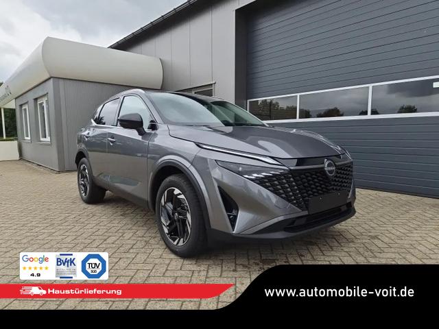 Nissan Qashqai 1.3 DIG-T MHEV 158 PS X-Tronic N-Connecta Teil-Leder PanoGlasdach Klimaautomatik Sitzheizung Lenkradheizung Navi ACC PDC v+h 360&deg;Kamera DAB Bluetooth Touchscreen Apple CarPlay Android Auto 18"LM 