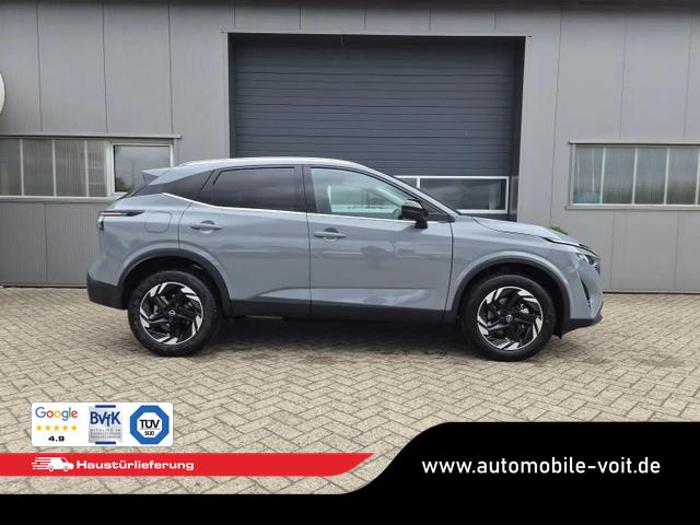 Nissan Qashqai 1.3 DIG-T MHEV 158 PS X-Tronic N-Connecta Teil-Leder PanoGlasdach Klimaautomatik Sitzheizung Lenkradheizung Navi ACC PDC v+h 360&deg;Kamera DAB Bluetooth Touchscreen Apple CarPlay Android Auto 18"LM 