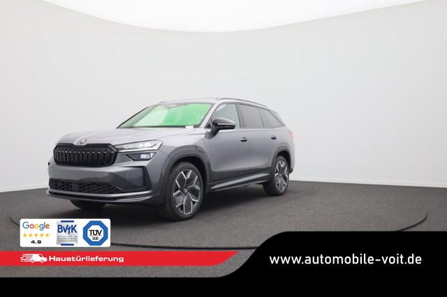 Skoda Kodiaq - Sportline 1.5 TSI 204PS PHEV DSG Sitzheizung v+h Frontscheibe beheizb. 20"LM schwenkb. AHK elektr. PanoDach Alcantara PDC R&uuml;ckf.Kamera Klimaautomatik Lenkradheizung Navi Apple CarPlay Android Auto 2xKeyless vollelektr. Reichweite 116KM