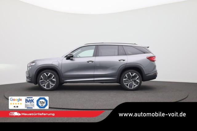 Skoda Kodiaq Sportline 1.5 TSI 204PS PHEV DSG Sitzheizung v+h Frontscheibe beheizb. 20"LM schwenkb. AHK elektr. PanoDach Alcantara PDC R&uuml;ckf.Kamera Klimaautomatik Lenkradheizung Navi Apple CarPlay Android Auto 2xKeyless vollelektr. Reichweite 116KM 