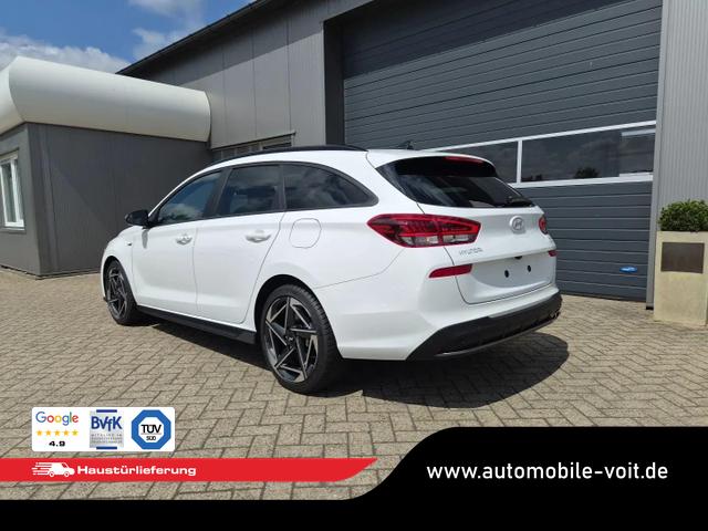 Hyundai i30 Kombi 1.6 T-GDI 150PS Automatik N-Line Sitzheizung Lenkradheizung Klimaautomatik Navi 10,3"-Touchscreen Bluelink Apple CarPlay + Android Auto PDC v+h R&uuml;ckf.Kamera 18-LM 