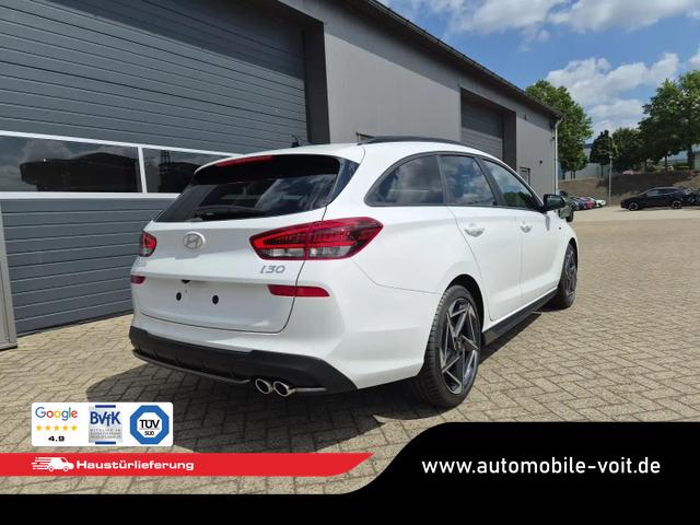 Hyundai i30 Kombi 1.6 T-GDI 150PS Automatik N-Line Sitzheizung Lenkradheizung Klimaautomatik Navi 10,3"-Touchscreen Bluelink Apple CarPlay + Android Auto PDC v+h R&uuml;ckf.Kamera 18-LM 