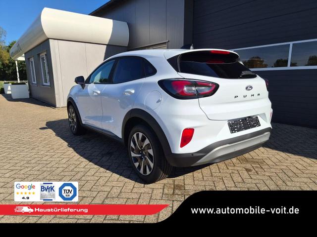 Ford Puma Titanium 1.0 EcoBoost Hybrid 125PS Automatik R&uuml;ckf.Kamera Klimaautomatik Sitzheizung Lenkradheizung Frontscheibe beheizb. LED-Scheinwerfer SYNC4 Bluetooth Apple CarPlay Android Auto PDC v+h 