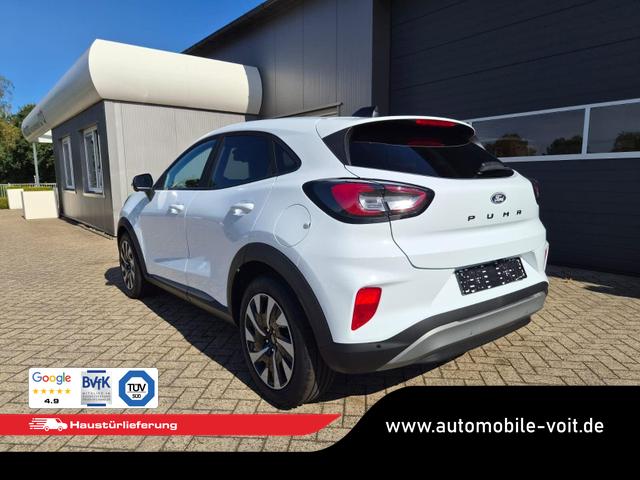 Ford Puma Titanium 1.0 EcoBoost Hybrid 125PS Automatik abnehm. AHK ACC 4xKamera Klimaautomatik Sitzheizung Lenkradheizung Frontscheibe beheizb. LED-Scheinwerfer SYNC4 Bluetooth Apple CarPlay Android Auto PDC v+h 