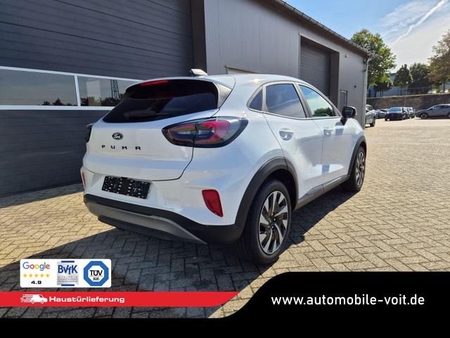 Ford Puma Titanium 1.0 EcoBoost Hybrid 125PS Automatik abnehm. AHK ACC 4xKamera Klimaautomatik Sitzheizung Lenkradheizung Frontscheibe beheizb. LED-Scheinwerfer SYNC4 Bluetooth Apple CarPlay Android Auto PDC v+h 