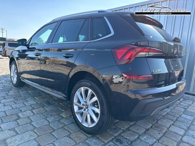 Skoda / Kamiq / Schwarz / / / 130 Jahre Premium Edition 1.5 TSI 150 PS DSG Anh&auml;ngerkupplung-AppleCarPlay-AndroidAuto-Winterpaket-Alcantara-DAB-Tempomat-Totwinkelassist-Kamera-SunSet-el.Heckklappe-17''Alu, Beispielbilder, ggf. teilweise mit Sonderausstattung