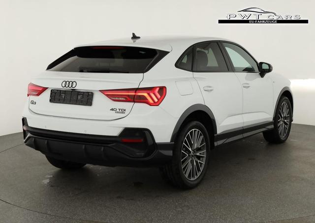Audi Q3 Sportback 40 TDI quattro S line qu S-LINE, AHK, 19-Zoll, Optik schwarz, Navi, Kamera, el. Klappe 
