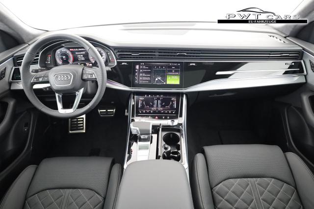 Audi Q8 50 TDI quattro qu S-LINE, Luft, Pano, B&O, 23-Zoll, AHK, Leder, AreaView, Optik schwarz 