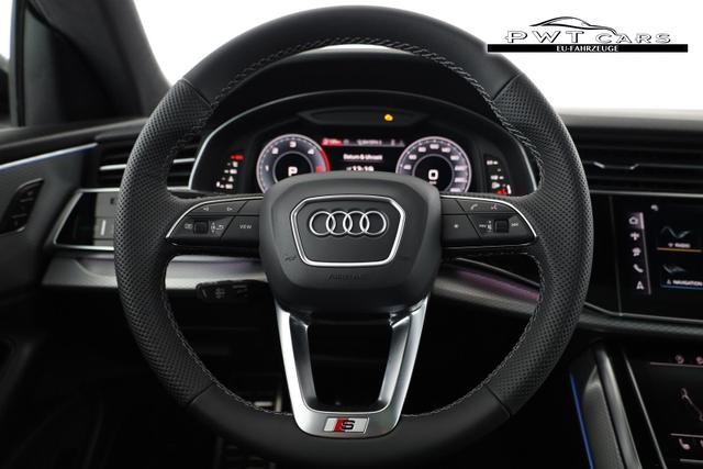 Audi Q8 50 TDI quattro qu S-LINE, Standheizung, HuD, Luft, Pano, B&O, 23-Zoll, AHK, Leder, AreaView, Optik schwarz 