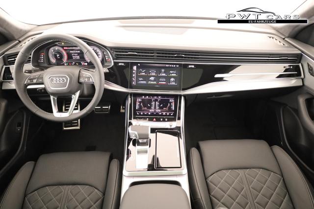 Audi Q8 50 TDI quattro qu S-LINE, Luft, Pano, B&O, 23-Zoll, AHK, Leder, AreaView, Optik schwarz 