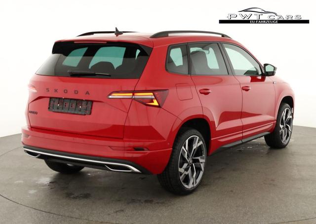Skoda Karoq Sportline 1.5 TSI DSG Sportline, Pano, AHK, Navi, CANTON, Matrix, AreaView, Side, FS-beheizbar, 19-Zoll 