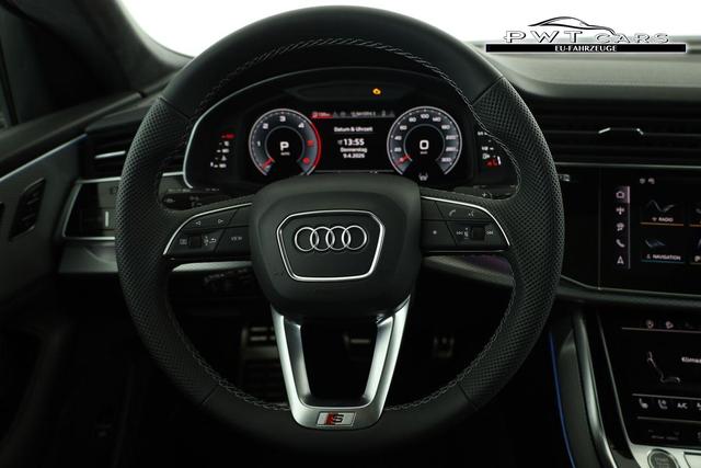 Audi Q8 50 TDI quattro qu S-LINE, Standheizung, HuD, Luft, Pano, B&O, 23-Zoll, AHK, Leder, AreaView, Optik schwarz 