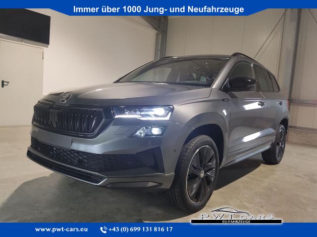 Skoda Karoq - Sportline 1,5 TSI 150 PS DSG Navi-Anhängerkupplung-LED-Matrix-AppleCarPlay-Android-Auto-ACC-Kessy-2-Zonen-Klimaautomatik-18''Alu-Sofort