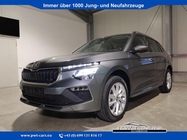 Skoda Kamiq - 130 Jahre Premium Edition 1.5 TSI 150 PS DSG Anhängerkupplung-AppleCarPlay-AndroidAuto-Winterpaket-Alcantara-DAB-Tempomat-Totwinkelassist-Kamera-SunSet-el.Heckklappe-17''Alu