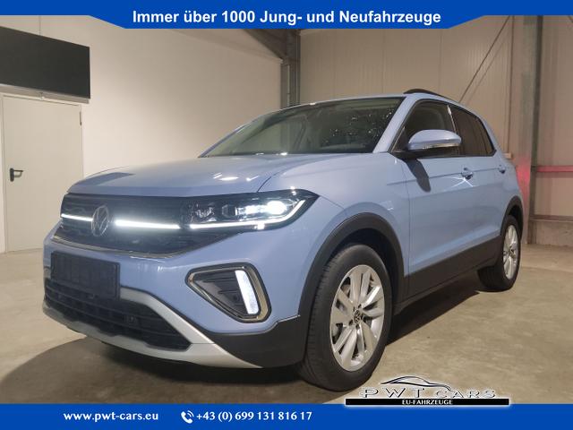 Volkswagen T-Cross - Exclusive 1.5 TSI 150 PS DSG AppleCarPlay-AndroidAuto-LED-Matrix-2-Zonen-Klimaanlage-Rückfahrkamera-Sitzheizung-Keyless-17''Alu-Sofort