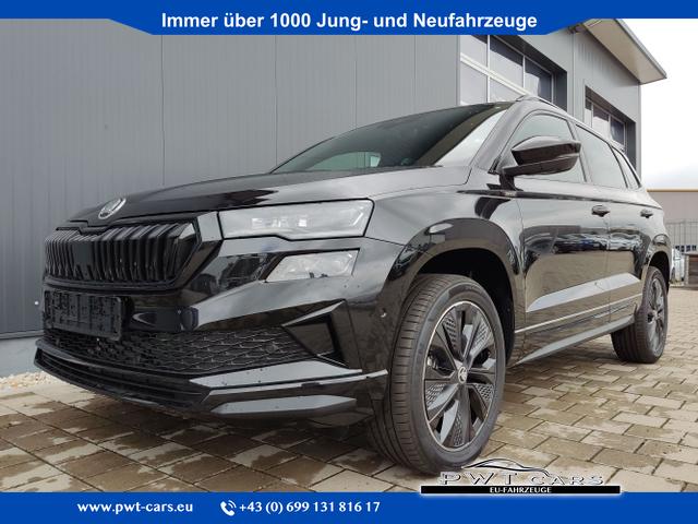 Skoda Karoq - Sportline 1,5 TSI 150 PS DSG Navi-Anhängerkupplung-LED-Matrix-AppleCarPlay-Android-Auto-ACC-Kessy-2-Zonen-Klimaautomatik-18''Alu-Sofort