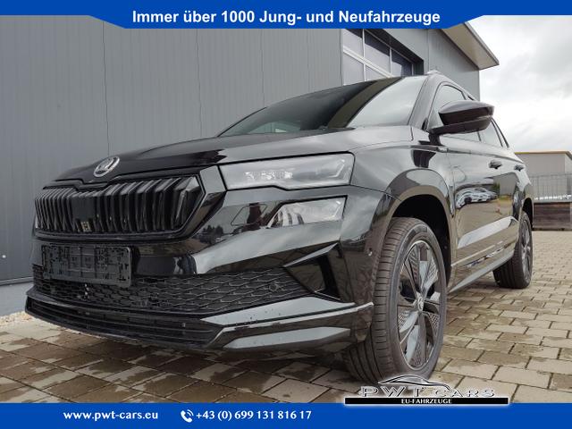 Skoda Karoq - Sportline 1,5 TSI 150 PS DSG Navi-Anhängerkupplung-LED-Matrix-AppleCarPlay-Android-Auto-ACC-Kessy-2-Zonen-Klimaautomatik-18''Alu-Sofort
