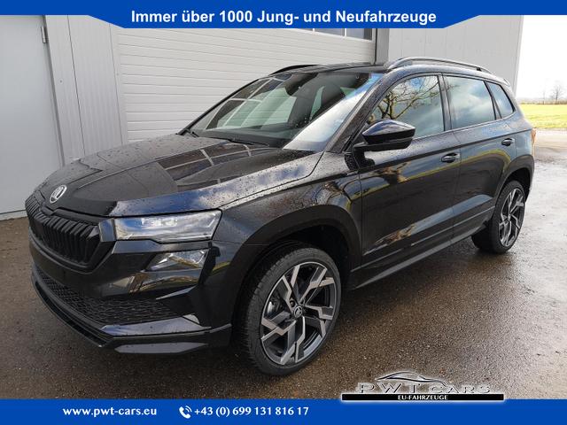 Skoda Karoq - Sportline 1.5TSI DSG AHK Matrix Leder 19 Zoll-Sofort
