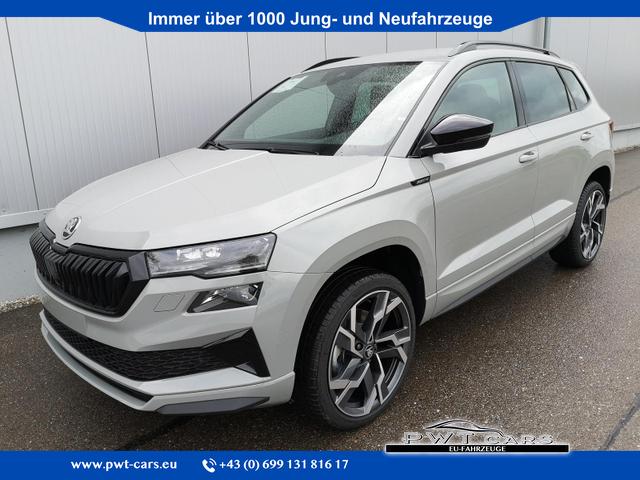 Skoda Karoq - Sportline 1.5TSI DSG AHK Matrix Leder 19 Zoll-Sofort