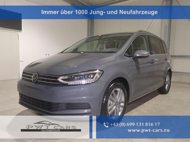 Volkswagen Touran - Comfortline 1.5 TSI 150 PS DSG 7-Sitzer-AHK-Navi-LED-Kessy-Rückfahrkamera-Parklenkassist-el.Heckklappe-ACC-3-Zonen Klimaautomatik-Chrompaket-17''Alu