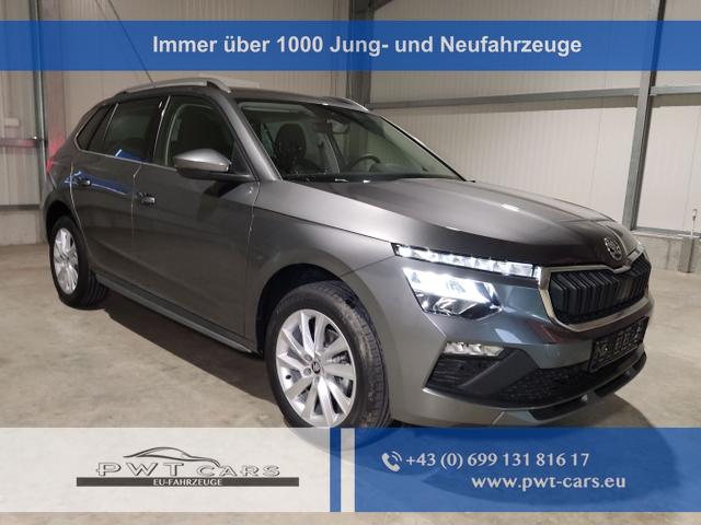 Skoda Kamiq - 130 Jahre Premium Edition 1.5 TSI 150 PS DSG Anhängerkupplung-AppleCarPlay-AndroidAuto-Winterpaket-Alcantara-DAB-Tempomat-Totwinkelassist-Kamera-SunSet-el.Heckklappe-17''Alu