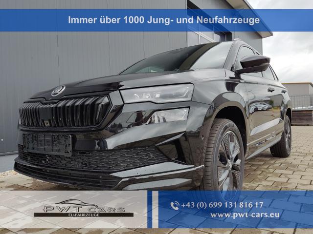 Skoda Karoq - Sportline 1,5 TSI 150 PS DSG Navi-Anhängerkupplung-LED-Matrix-AppleCarPlay-Android-Auto-ACC-Kessy-2-Zonen-Klimaautomatik-18''Alu-Sofort