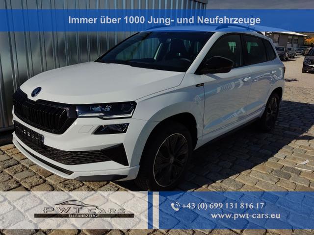 Skoda Karoq - Sportline 2.0 TSI 190 PS 4x4 DSG Navi-Anhängerkupplung-Garantie-LED-Matrix-AppleCarPlay-Android-Auto-ACC-Kessy-2-Zonen-Klimaautomatik-18''Alu-Sofort