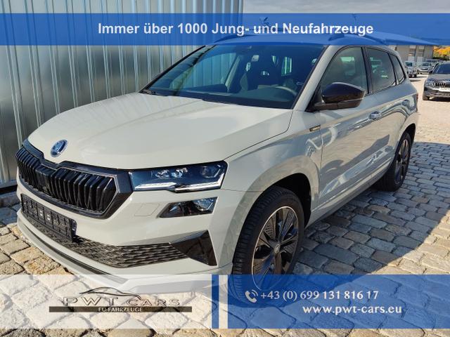 Skoda Karoq - Sportline 2.0 TDI 150 PS 4x4 DSG Navi-Anhängerkupplung-Garantie-LED-Matrix-AppleCarPlay-Android-Auto-ACC-Kessy-2-Zonen-Klimaautomatik-18''Alu-Sofort