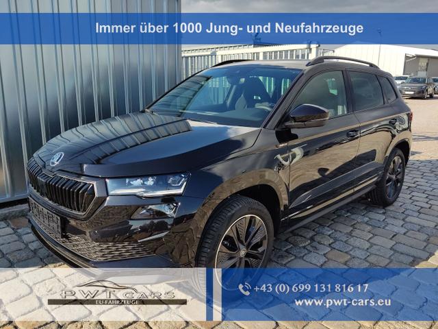 Skoda Karoq - Sportline 2.0 TSI 190 PS 4x4 DSG Navi-Anhängerkupplung-Garantie-LED-Matrix-AppleCarPlay-Android-Auto-ACC-Kessy-2-Zonen-Klimaautomatik-18''Alu-Sofort