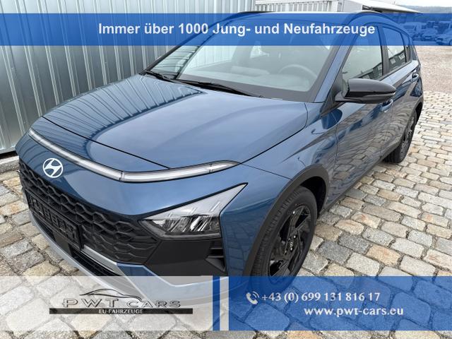 Hyundai BAYON - GO PLUS! 1.0 T-GDI 66 kW (90 PS) DCT7 -PDC-Kamera-16"Alu-SHZ-Lenkradheizung-LED-NAVI-Klimaanlage-AppleCarPlay&AndroidAuto-Tempomat-SUNSET-sofort