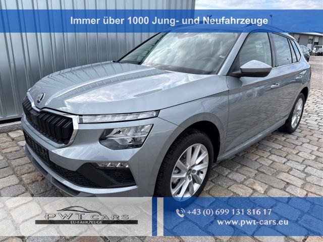 Skoda Kamiq - 130 Jahre Premium Edition 1.5 TSI 150 PS DSG Anh&auml;ngerkupplung-Klima 2Zonen-AppleCarPlay-AndroidAuto-Winterpaket-Alcantara-DAB-Tempomat-Totwinkelassist-2xPDC-R&uuml;ckfahrkamera-SunSet-el.Heckklappe-17''Alu-Sofort