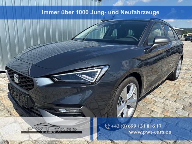 Seat Leon Sportstourer - FR 1.5 eTSI Mild-Hybrid 150PS 7DSG - 5 Jahre GARANTIE-Anh&auml;ngerkupplung-MATRIX LED-WINTER-SHZ-ACC-Klimaautomatik 3Zonen-beheiz.Lenkrad-NAVI-Ambiente-2xPDC-R&uuml;ckfahrkamera-ALU17"-DAB-elektr. Fensterheber-RDKS-Sunset-USB-Sofort