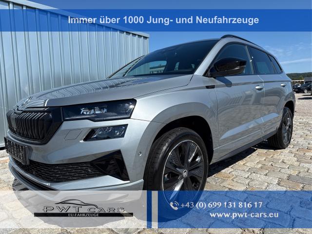 Skoda Karoq - Sportline 1,5 TSI 150 PS DSG -5 Jahre Garantie-Navi-4x Sitzheizung-Canton Sound-Anh&auml;ngerkupplung-LED-Matrix-AppleCarPlay-Android-Auto-ACC-Kessy-2-Zonen-Klimaautomatik-18''Alu-Sofort