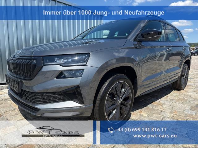 Skoda Karoq - Sportline 1,5 TSI 150 PS DSG -5 Jahre Garantie-Navi-4x Sitzheizung-Canton Sound-Anh&auml;ngerkupplung-LED-Matrix-AppleCarPlay-Android-Auto-ACC-Kessy-2-Zonen-Klimaautomatik-18''Alu-Sofort