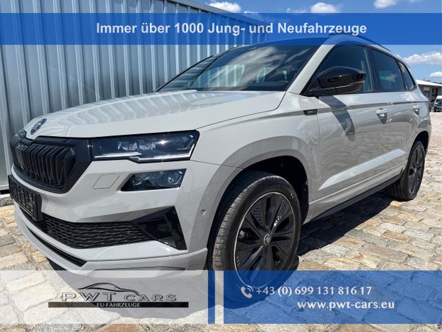 Skoda Karoq - Sportline 1,5 TSI 150 PS DSG -5 Jahre Garantie-Navi-4x Sitzheizung-Canton Sound-Anh&auml;ngerkupplung-LED-Matrix-AppleCarPlay-Android-Auto-ACC-Kessy-2-Zonen-Klimaautomatik-18''Alu-Sofort