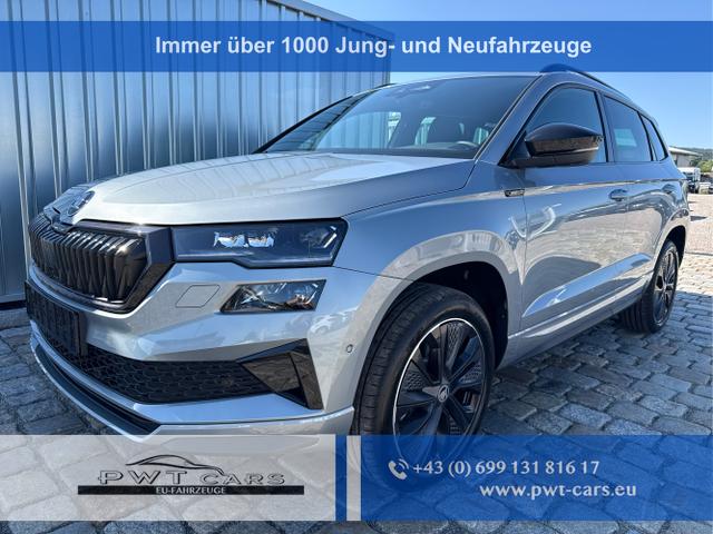Skoda Karoq - Sportline 1,5 TSI 150 PS DSG -5 Jahre Garantie-Navi-4x Sitzheizung-Canton Sound-Anh&auml;ngerkupplung-LED-Matrix-AppleCarPlay-Android-Auto-ACC-Kessy-2-Zonen-Klimaautomatik-18''Alu-Sofort