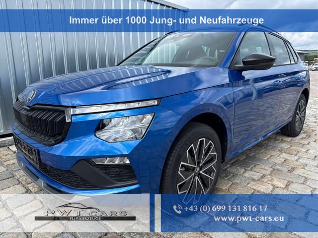 Skoda Kamiq - Dynamic Sport Edition 1.5 TSI 150 PS DSG Anh&auml;ngerkupplung-AppleCarPlay-AndroidAuto-Winterpaket-Alcantara-DAB-Tempomat-Kamera-SunSet-el.Heckklappe-17''Alu-Sofort