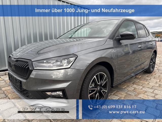 Skoda Fabia - Monte Carlo 1.0 TSI 116 PS 6-Gang-5 Jahre Garantie-Smartlink-DAB-Bluetooth-PDC-Kamera-Kessy-WINTER-SUNSET-SHZ-LED-Climatronic-Tempomat-sofort