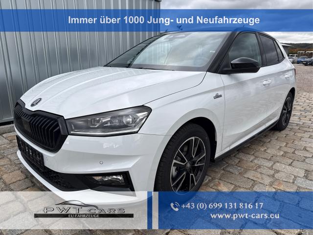 Skoda Fabia - Monte Carlo 1.0 TSI 116 PS 6-Gang-5 Jahre Garantie-Smartlink-DAB-Bluetooth-PDC-Kamera-Kessy-WINTER-SUNSET-SHZ-LED-Climatronic-Tempomat-sofort