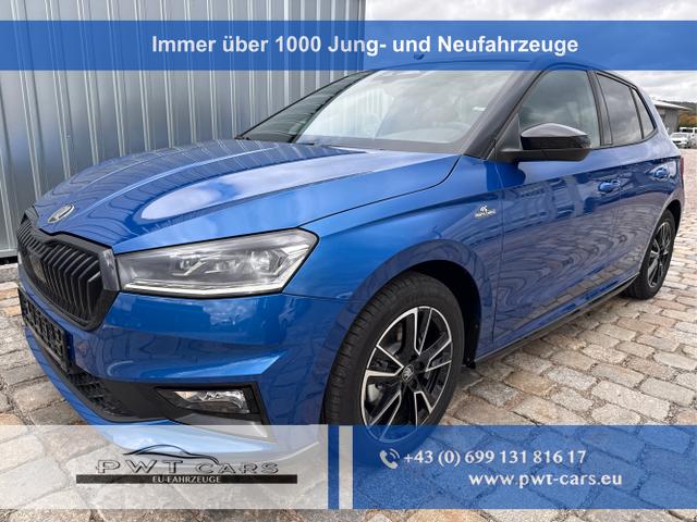 Skoda Fabia - Monte Carlo 1.0 TSI 116 PS 6-Gang-5 Jahre Garantie-Smartlink-DAB-Bluetooth-PDC-Kamera-Kessy-WINTER-SUNSET-SHZ-LED-Climatronic-Tempomat-sofort