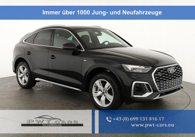 Audi Q5 Sportback - 55 TFSI e quattro S line TFSIe S-LINE, AHK, 19-Zoll, Teilleder