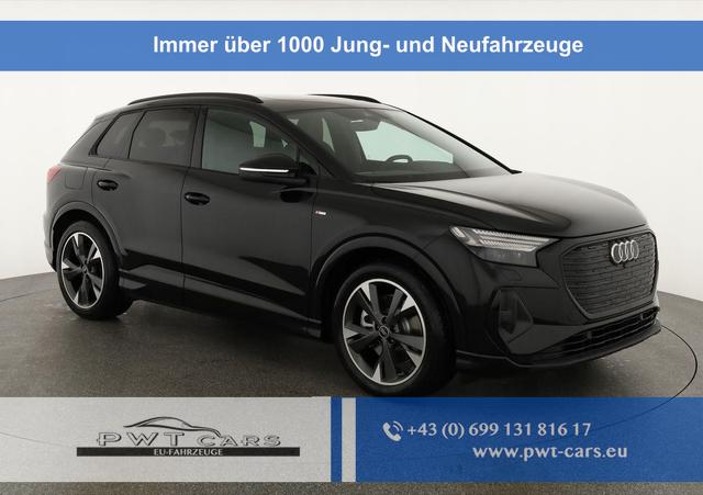 Audi Q4 e-tron - 45 basis quattro S-LINE, Pano, AHK, 20-Zoll, Matrix, Optikpaket schwarz