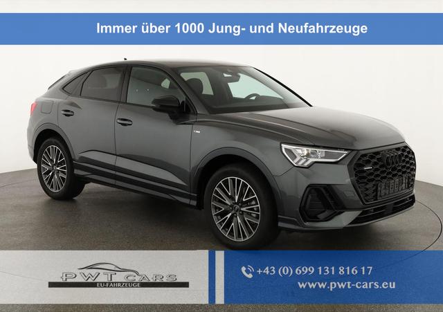 Audi Q3 Sportback - 45 TFSI quattro S line qu S-LINE, AHK, 19-Zoll, Optik schwarz, Navi, Kamera, el. Klappe