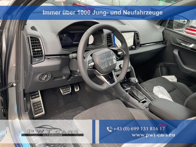 Skoda Karoq - Sportline 4x4 2.0 TSI DSG Sportline, Pano, AHK, Navi, Teilleder, Side, 5 J.-Garantie